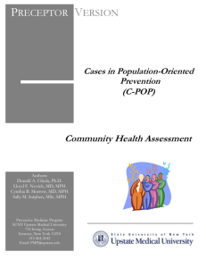 community health assessment - Public Health and Social Justice