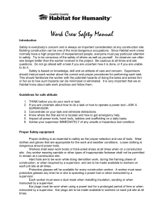 Work Crew Safety Manual