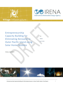 Entrepreneurship Capacity Building for Eliminating Kerosene in