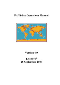 FANS-1/A Operations Manual