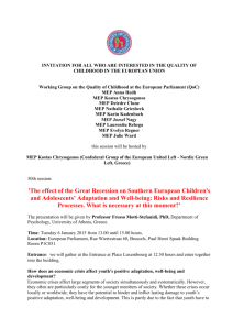 'The effect of the Great Recession on Southern European Children's