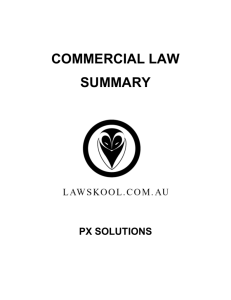 Commercial Law Summary