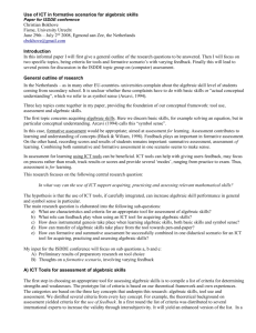 Use of ICT for acquiring, practicing and assessing relevant