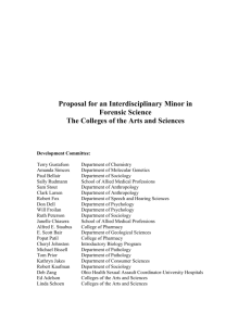 Forensic Science Minor Proposal2