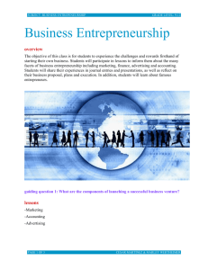 Business Entrepeneurship Study Guide