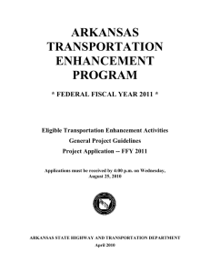 Application - Arkansas State Highway and Transportation Department