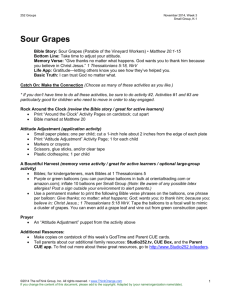 Sour Grapes - City Bible Church