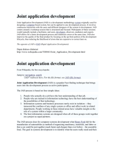 Joint application development