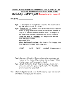 Holiday Gift Project - Department of Mathematics at Kennesaw State