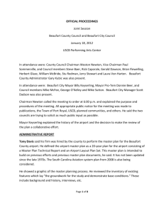 January 18, 2012 Minutes of the Joint Session of Beaufort County