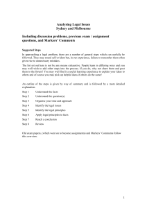 Analysing Legal Issues