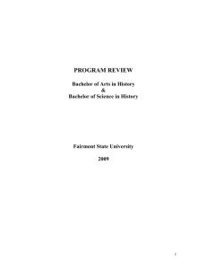 Program Review - Fairmont State University