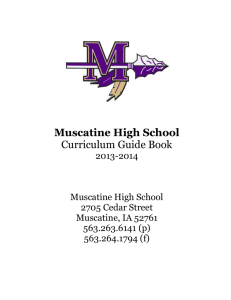 Table of Contents - Muscatine Community School District