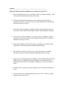 Fallacies Worksheet #1