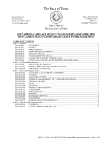 HELP AMERICA VOTE ACT (HAVA), TITLE 1, SECTION 102