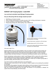 NORHOF LN2 Pumping System model #455
