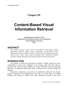 Content-Based Visual Information Retrieval