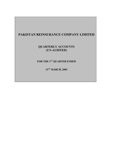 the shareholders - Pakistan Reinsurance Company Limited