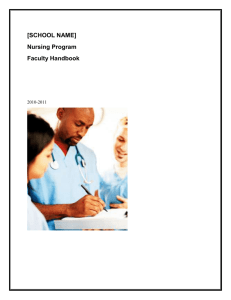 Faculty Handbook - BSN-EA