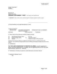 TLC Life Estate Covenant Template