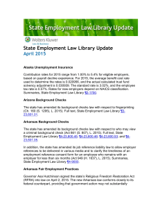 April 2015 - Wolters Kluwer Law & Business News Center