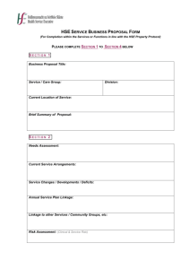 HSE Business Proposal Form (size 126.5 KB)