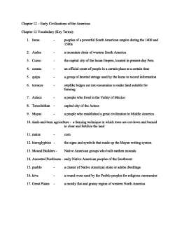 dbq 9 civilizations of the americas