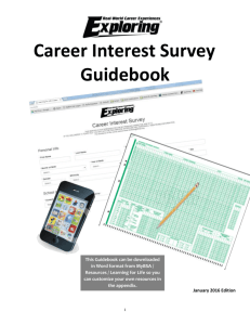 Career Interest Survey Guidebook - Career Exploring