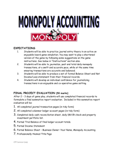 BAFMonopoly Accounting
