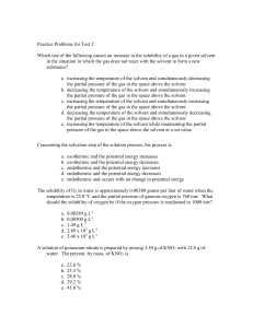 Practice Problems for Test 2