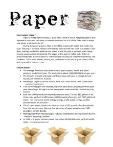 on Paper Recycling