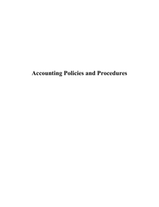 Example Accounting and Cash Policy