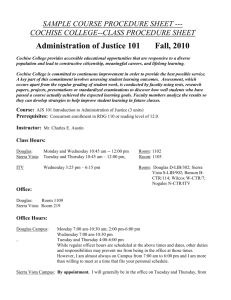 Administration of Justice 101 Fall, 2010