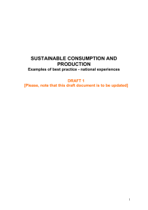 sustainable consumption and production