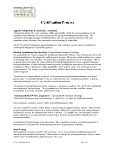 Certification Process - United Council for Neurologic Subspecialties