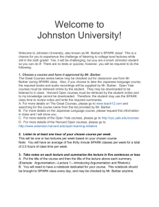 Johnston University - Mr. Barber's Class Website!