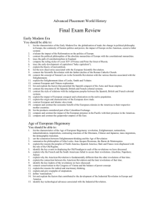 Final Exam Review