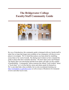 The Bridgewater College Fac/Staff Community Guide