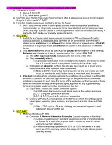 Contracts II (Coenen) Spring 2009