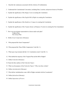 Constitution Test - Study Guide