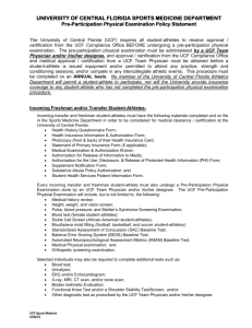 Pre-Participation Physical Examination Comparison