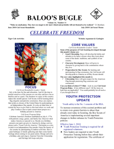BALOO'S BUGLE Page 1 FOCUS Cub Scout Roundtable Leaders