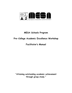 AEW Faciliator's Manual