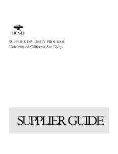 Supplier Diversity Guide - Business and Financial Services