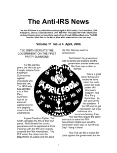 The Anti-IRS News