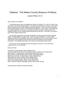 Introduction - Oakland: Nelson County's Museum of Rural History