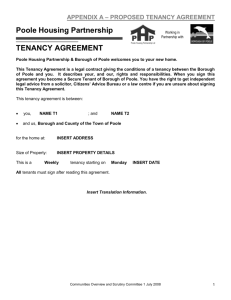 (Attachment: 4)APPENDIX A - PROPOSED TENANCY AGREEMENT