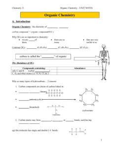 Naming Organic Compounds