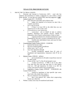 texas civil procedure outline