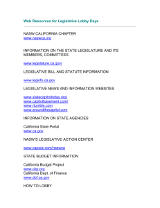 information on the state legislature and its members, committees